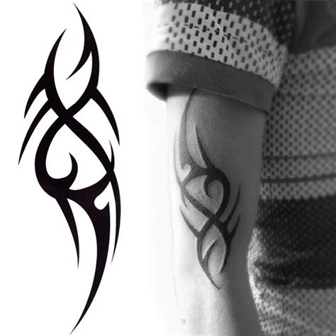 2016 Hot Black Temporary Tattoo Body Art Tattoos 3d Waterproof