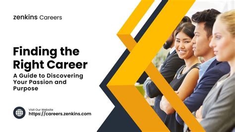 Finding The Right Career A Guide To Discovering Your Passion And