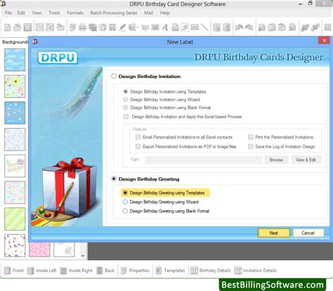 Automate tasks such as comparing drawings, counting, adding blocks, creating schedules, and more Birthday Card Design Software provides facility to create ...