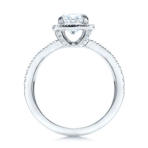 Custom Diamond Halo Engagement Ring 101224 Seattle Bellevue Joseph