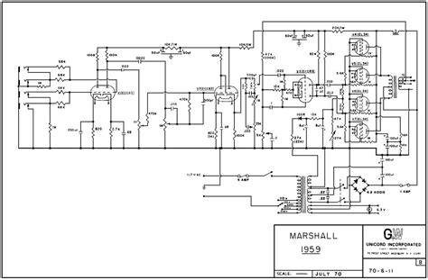 Free Audio Service Manuals Free Download Marshall 1959 Schematic