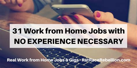 31 Work From Home Jobs With No Experience Necessary Work From Home