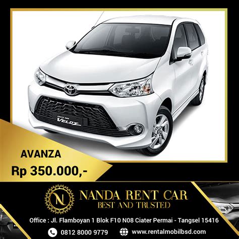 See what these cities have to offer and rent the perfect place. Rental Avanza BSD - Rental Mobil BSD