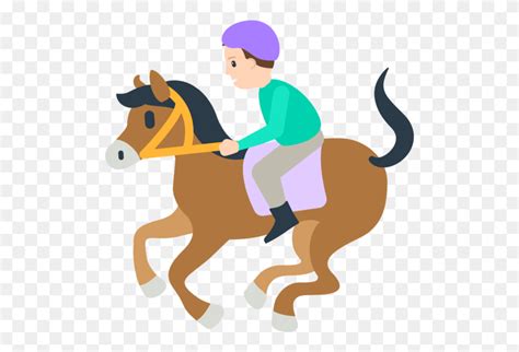 Horse Racing Emoji Horse Racing Clip Art Flyclipart