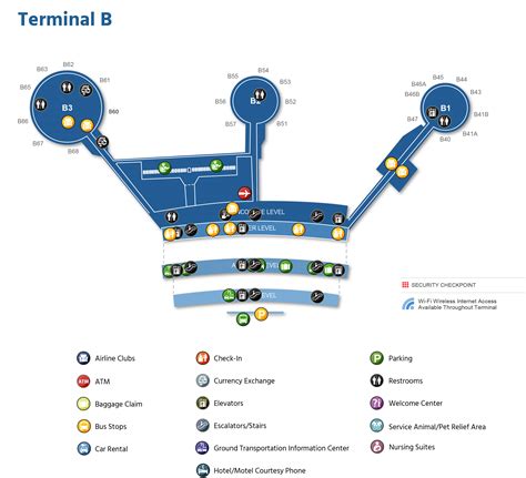 Newark Liberty Airport Map Ewr Printable Terminal Maps