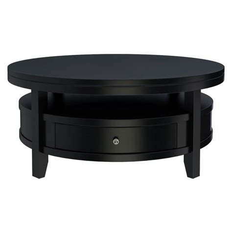 See more ideas about coffee table, round coffee table, table. Toledo Solid Wood Black Modern Round Coffee Table