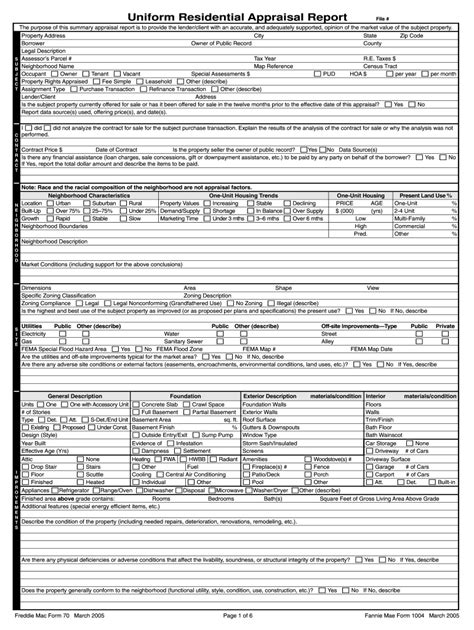 Fnma 1004 Form Fill Out And Sign Printable Pdf Template Airslate