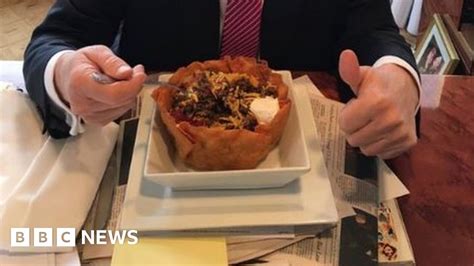 Donald Trump Declares Hispanic Love With Tacos Bbc News