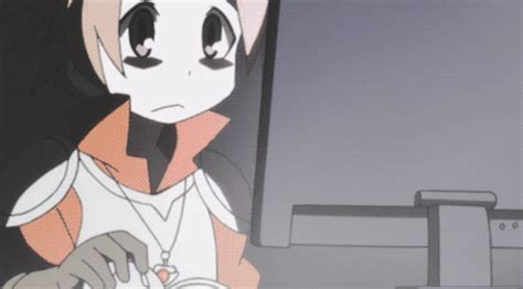 Guy punches through the monitor in fear. computer punch | Tumblr