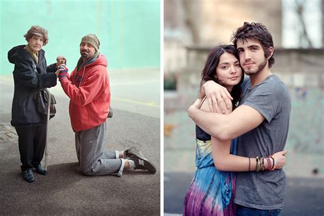 This Photographer Asked Complete Strangers To Pose Together While Touching 30 Pics Bored Panda