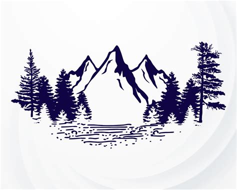 Free 102 Mountain Tree Svg Svg Png Eps Dxf File