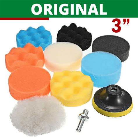 New Age 11pcs 3 Compound Drill Buffing Sponge Pads Kit For Car Sanding