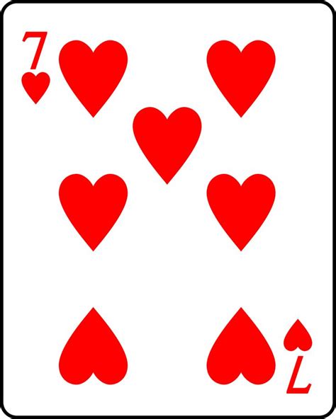 Playingcardheart7 2000×2500 Hearts Playing Cards Playing Card