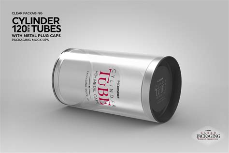 120mm Cylinder Tube Packaging Mockup 104824 Branding Design Bundles