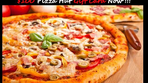 Get a gift card from pizza hut and your next pie is free! Free $100 Pizza Hut Gift Card Online - YouTube