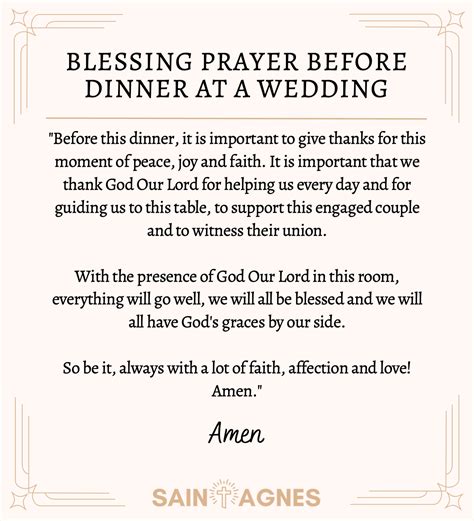 8 Best Prayers For Wedding Rehearsal Dinner With Images
