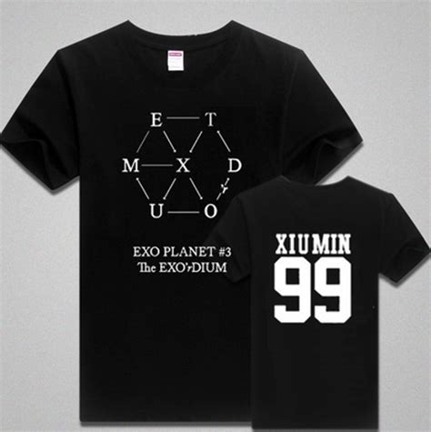 Exo 3rd World Tour Concert Black T Shirt Runningman Malaysia Store