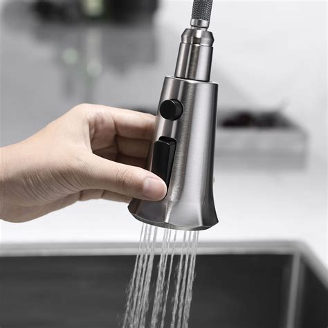 Swivel Nozzle Kitchen Faucet Rotatable Three Functions Spray Head Tap