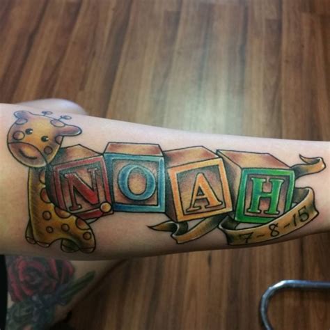 40 Adorable Ideas Of Tattoos With Kids Names