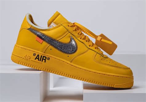 Off White Nike Air Force 1 University Gold Dd1876 700