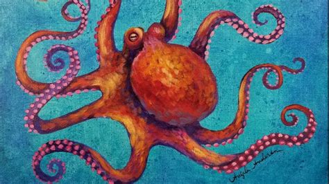 Octopus Acrylic Painting Live Instruction Youtube