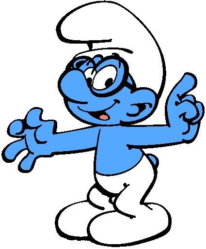 Brainy Smurf Blue Magic Smarty Pants Cartoon Characters Fictional