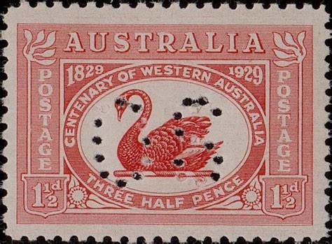 Acsc 138ba 1929 Centenary Of Western Australia Official Service 1½d