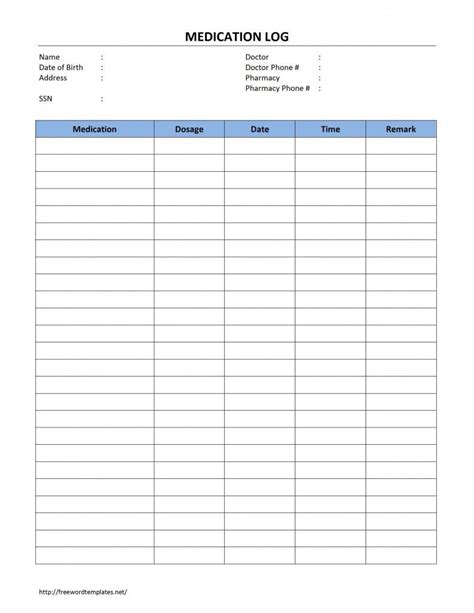 Structure the medication list to require that the drug, dose, route, frequency and. Medication Log (With images) | Medication log, Medication ...