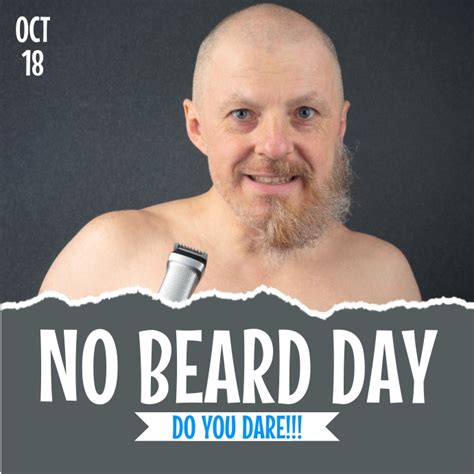 copy of no beard day beard postermywall