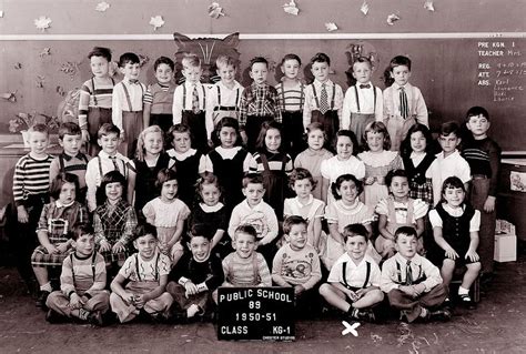 Early Baby Boomers Start Kindergarten Fall Of 1950 Vintage School