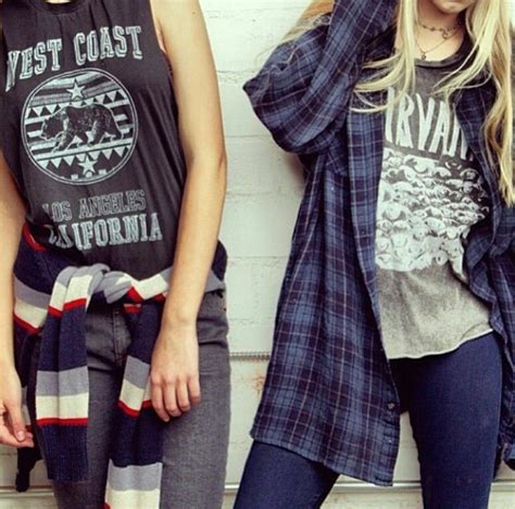 Skater Girl Fashion Style Flannels Graphic Tees