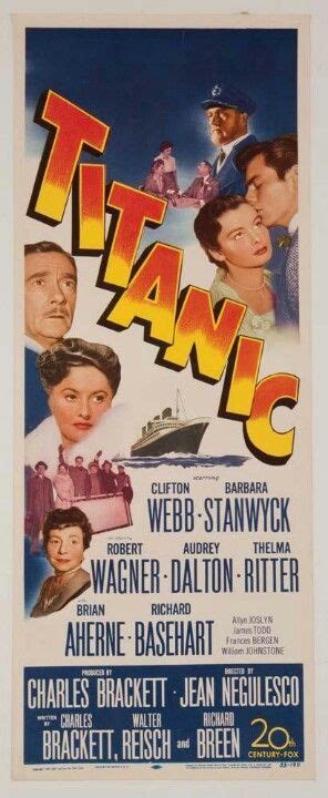 Titanic 1953 Old Movie Posters Classic Movie Posters Movie Posters