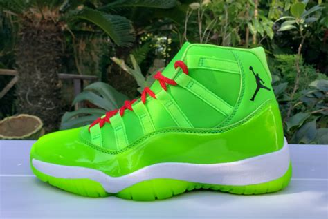 2020 New Air Jordan 11 Fluorescent Green Shoes For Sale