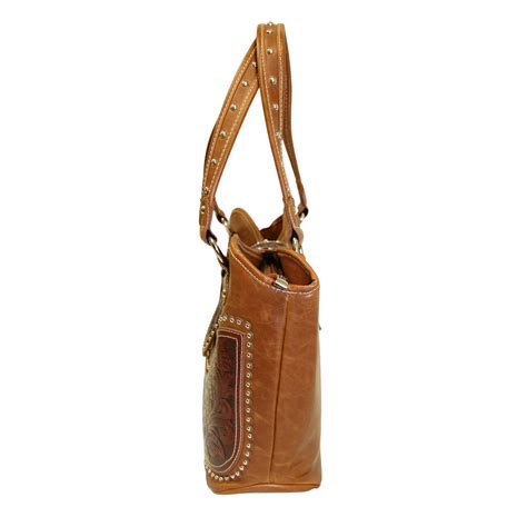 Montana West Concealed Carry Western Tooled Leather Purse Brown — Aj Tack