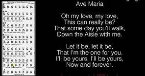 The Wedding (Ave Maria) Chords at MyPartitur Lyrics