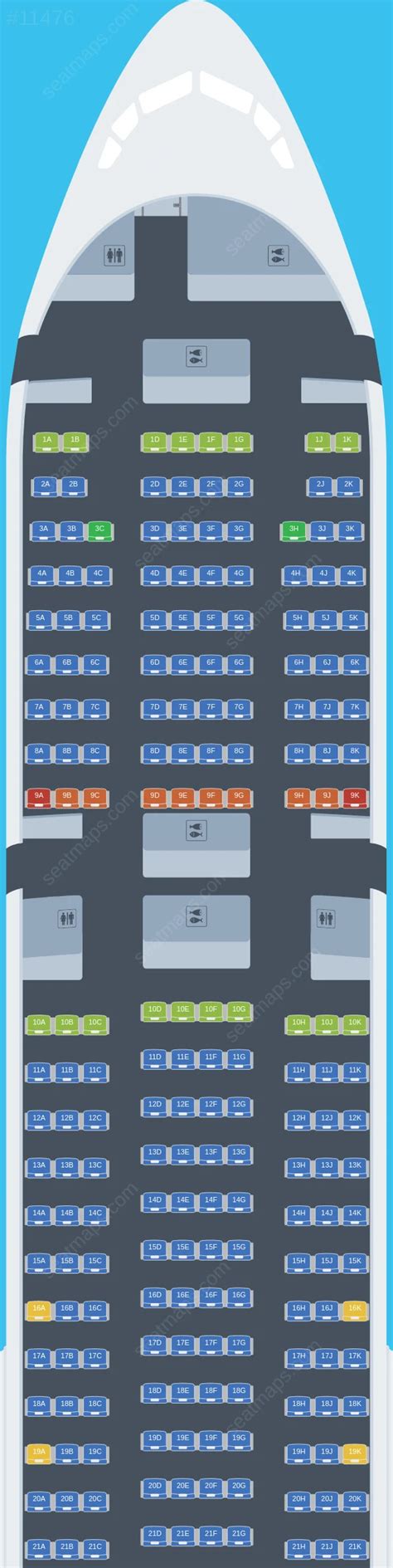 Seat Map Of Boeing Turkish Airlines Updated