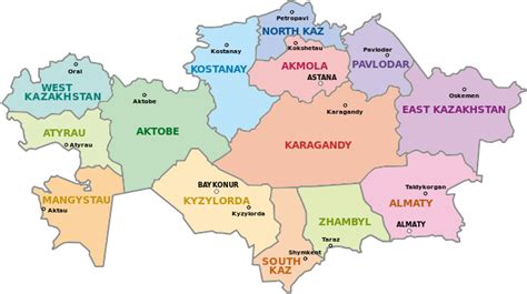 Regions Of Kazakhstan Wikipedia