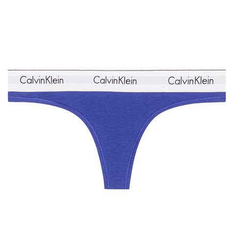 Calvin Klein Modern Cotton Spectrum Blue Thong Brief Jarrolds Norwich