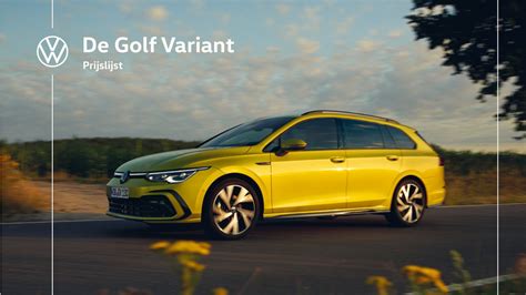 Brochure En Prijslijst Golf Variant Volkswagennl