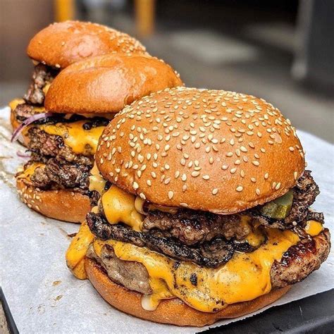Foodiejds™ London Food Page On Instagram “some Delicious Looking Juicy Cheese Burgers🍔🧀🧀 📸