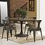 Drive 60 Oval Dining Table  Wood Top Brown DCG Stores