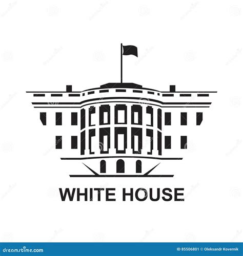 White House Icon Stock Vector Illustration Of Dome Hill 85506801