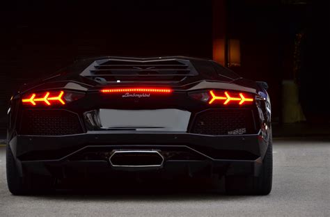 740215 4k aventador lp700 4 lamborghini back view headlights black rare gallery hd