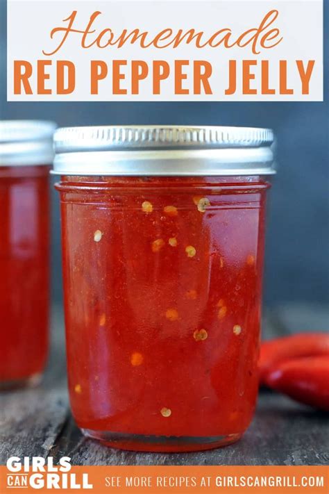 Homemade Red Pepper Jelly Pepperjelly Jelly Canning Recipe Jalapeno Red Pepper Jelly Recipe