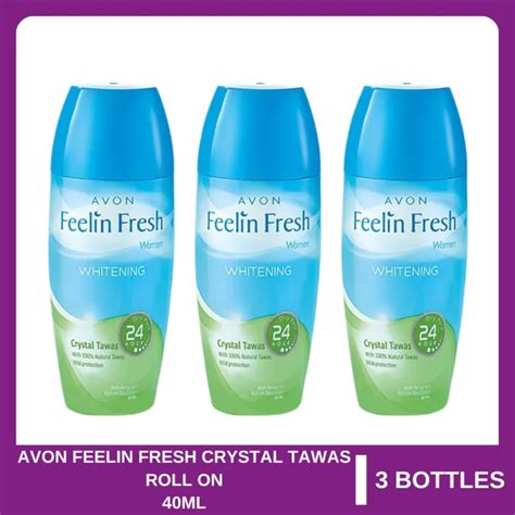 Avon Feelin Fresh Crystal Tawas Anti Perspirant Roll On Deodorant For