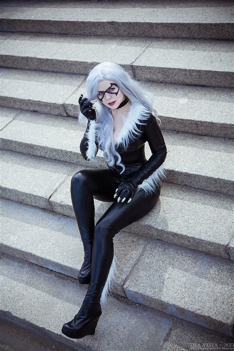 Black Cat Full Cosplay Costume Marvel Comics Etsy