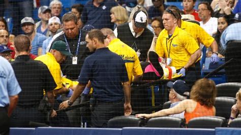 Fan At Rays Game Struck By Foul Ball That Went Through Protective Netting Abc News