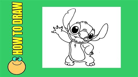 How To Draw Stitch Easy For Kids Stitch Drawing Step By Step Youtube