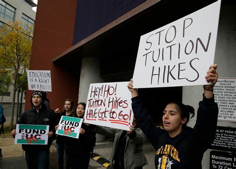 University Of California Students Protest Tuition Hikes A Look At Some