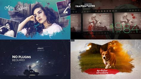 Top 10 Slideshow Template After Effects 💖 Youtube